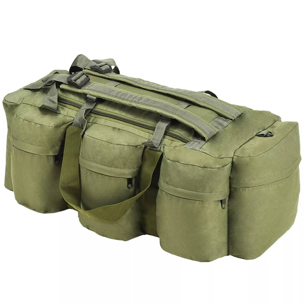 Plunjezak 3-in-1 legerstijl 120 L olijfgroen Plunjezak 3-in-1 legerstijl 120 L olijfgroen