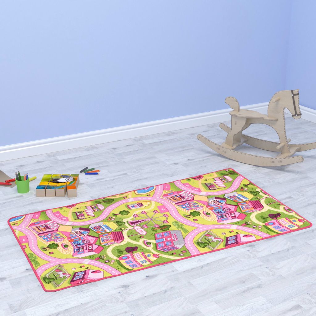 Speelmat 100x165 cm lussenpool zoet dorpspatroon Speelmat 100x165 cm lussenpool zoet dorpspatroon