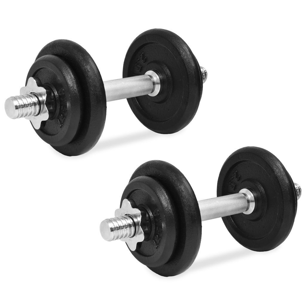 Halterset 20 kg gietijzer 14-delig Halterset 20 kg gietijzer 14-delig