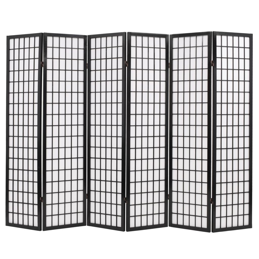 Kamerverdeler inklapbaar Japanse stijl 240x170 cm zwart Kamerverdeler inklapbaar Japanse stijl 240x170 cm zwart