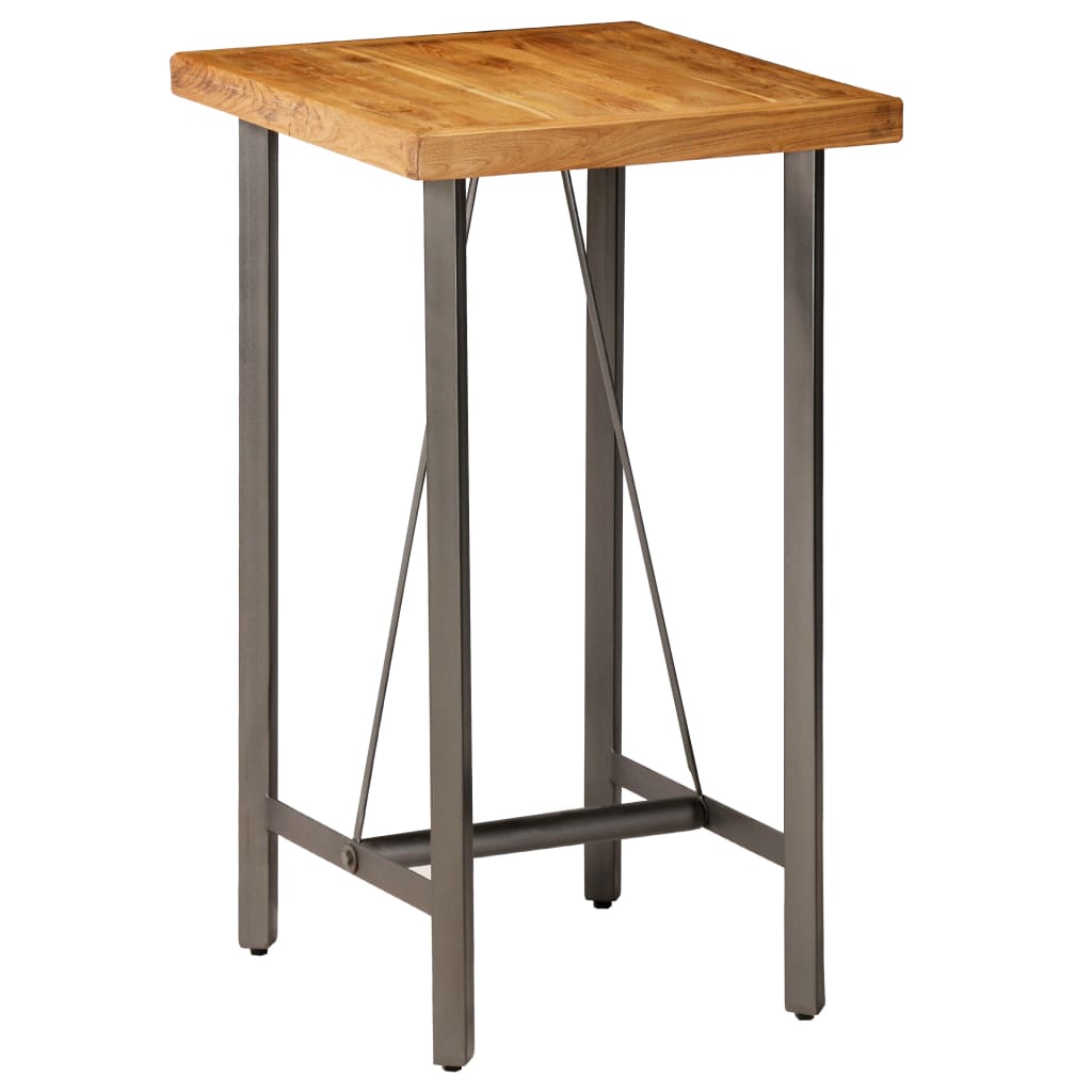 Bartafel 60x60x107 cm massief gerecycled teakhout Bartafel 60x60x107 cm massief gerecycled teakhout