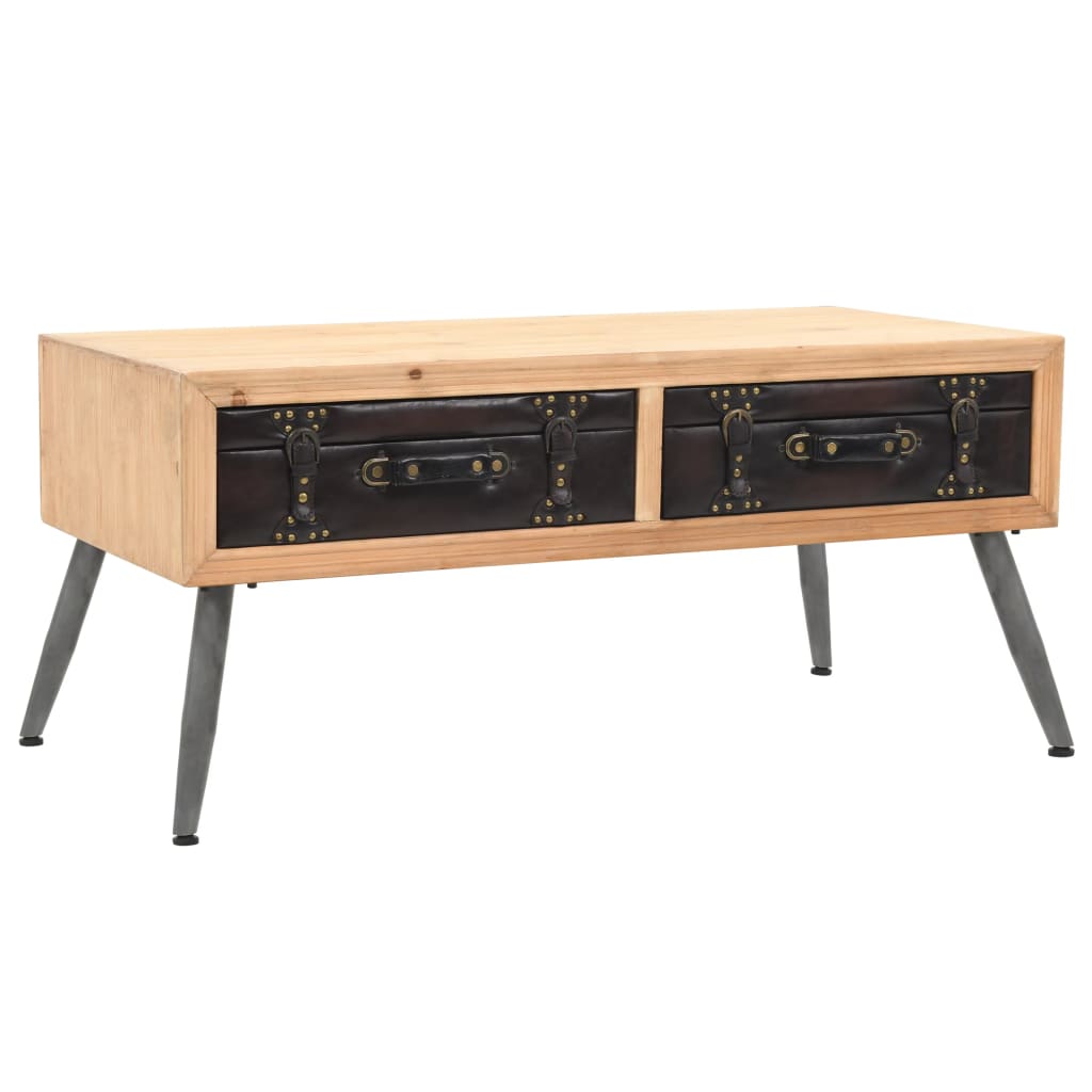 Salontafel 115x55x50 cm massief vurenhout Salontafel 115x55x50 cm massief vurenhout