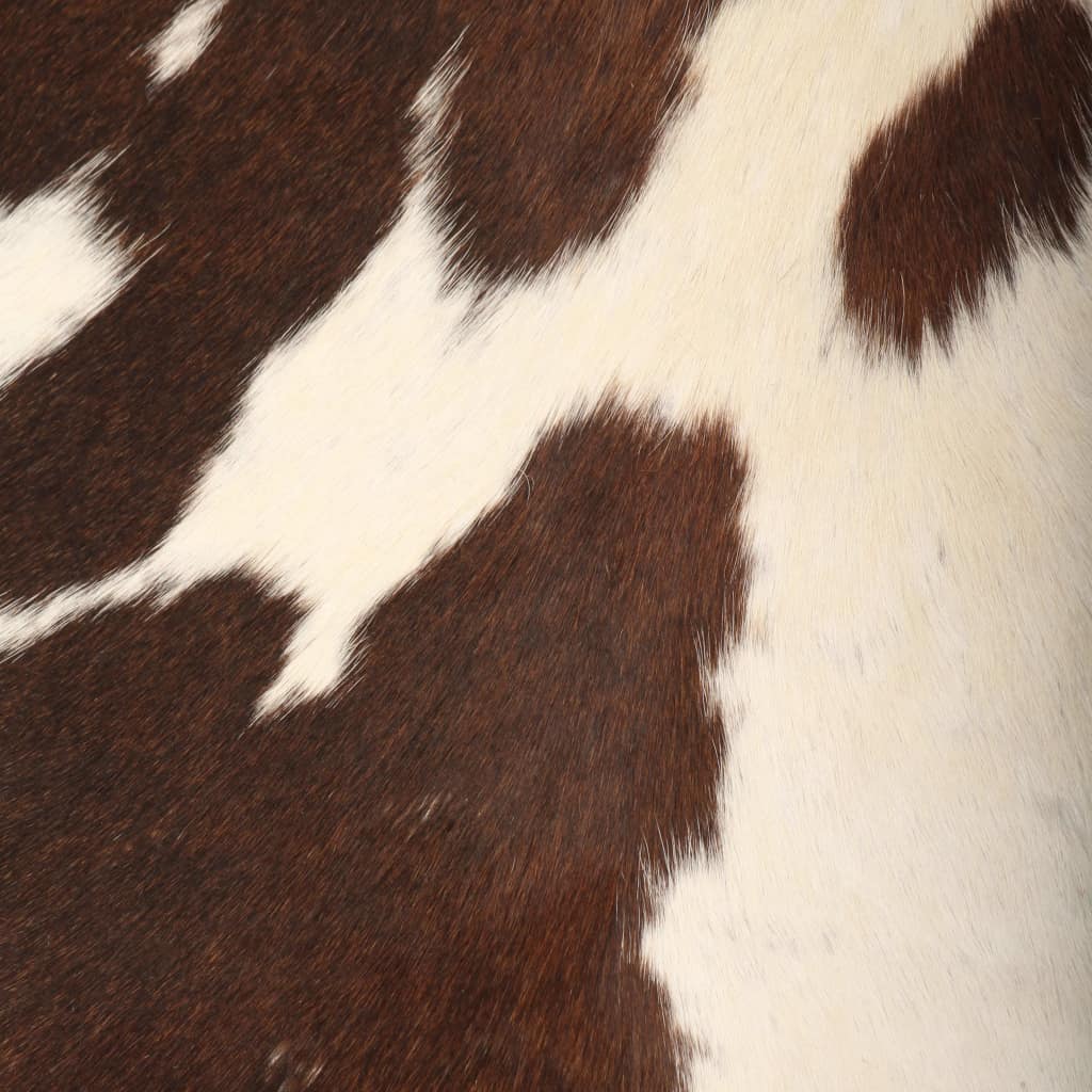 Vlinderstoel echt geitenleer bruin en wit Vlinderstoel echt geitenleer bruin en wit