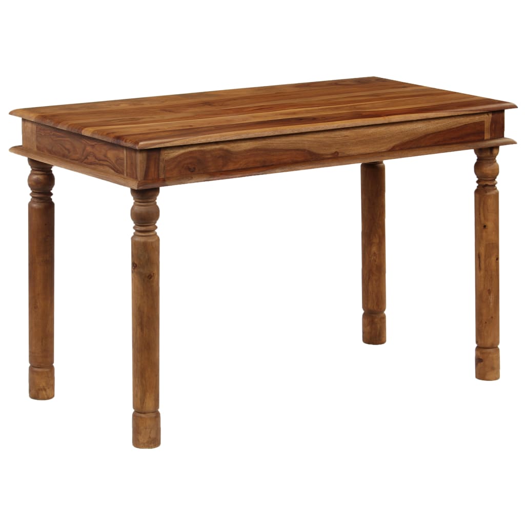 Eettafel 120x60x77 cm massief sheeshamhout Eettafel 120x60x77 cm massief sheeshamhout