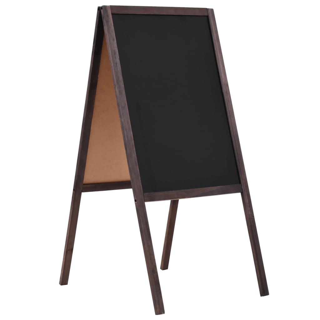 Krijtbord dubbelzijdig vrijstaand 40x60 cm cederhout Krijtbord dubbelzijdig vrijstaand 40x60 cm cederhout
