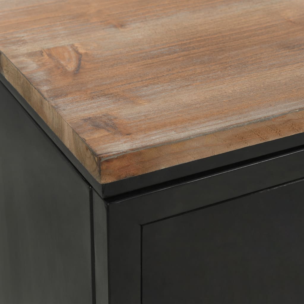 Bureau 120x50x76 cm massief vurenhout en staal Bureau 120x50x76 cm massief vurenhout en staal