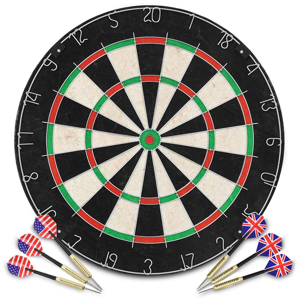 Dartbord professioneel met 6 darts sisal Dartbord professioneel met 6 darts sisal