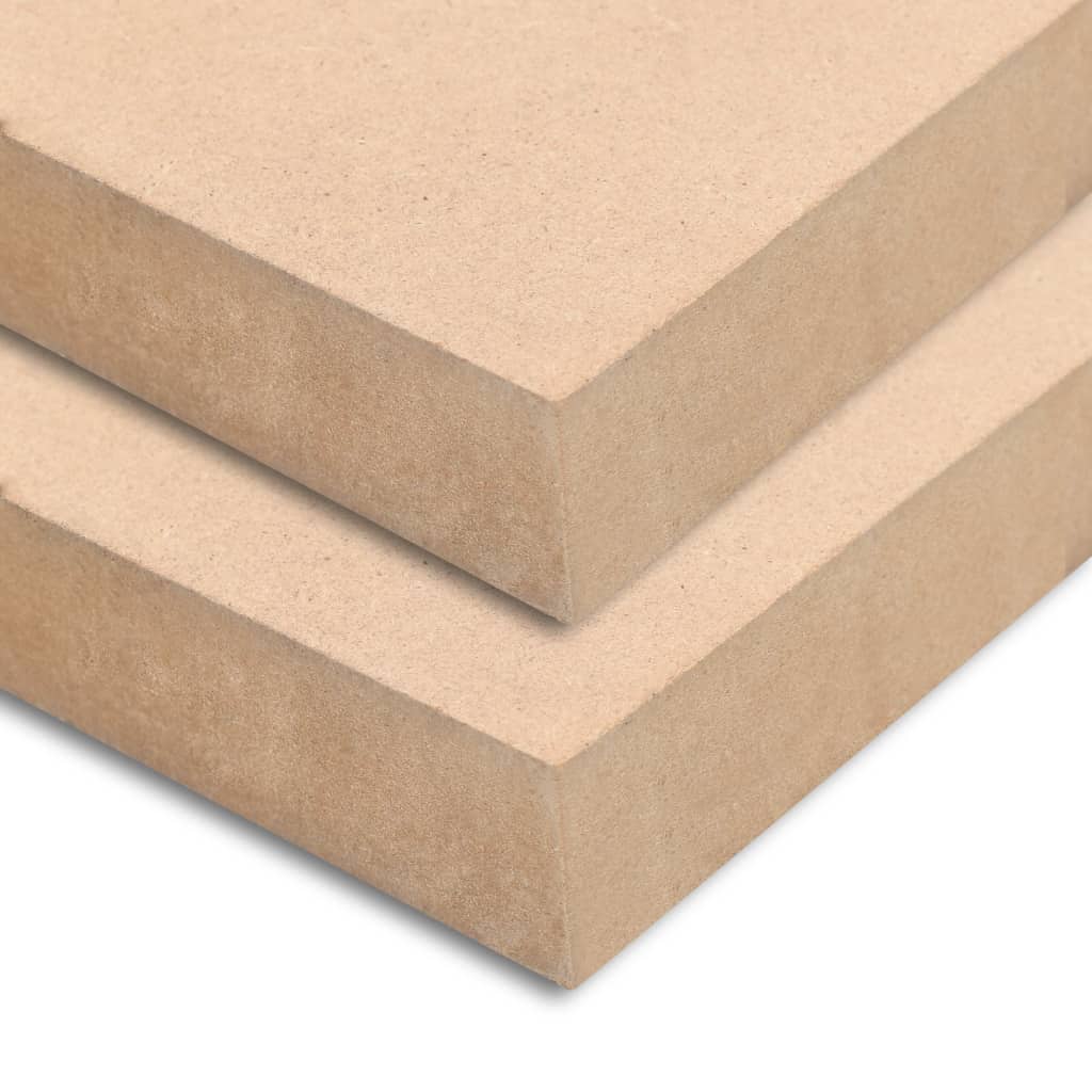 MDF platen rechthoekig 120x60 cm 25 mm 2 st MDF platen rechthoekig 120x60 cm 25 mm 2 st