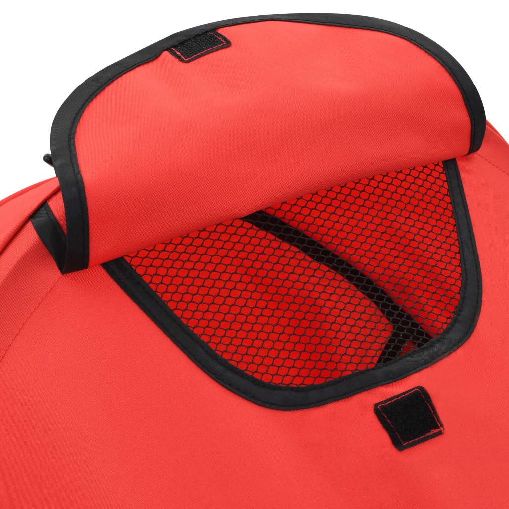 Kinderwagen/buggy 2-in-1 inklapbaar staal rood Kinderwagen/buggy 2-in-1 inklapbaar staal rood
