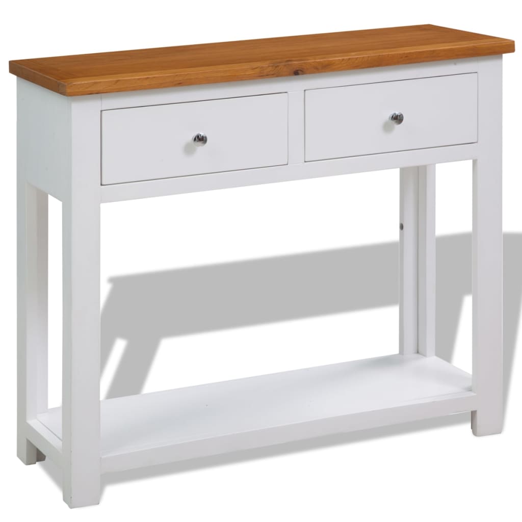 Wandtafel 83x30x73 cm eikenhout Wandtafel 83x30x73 cm eikenhout