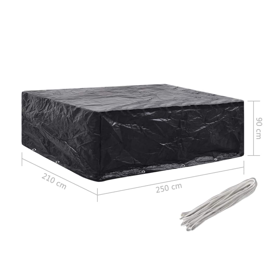 Tuinmeubelhoes met 8 oogjes 250x210x90 cm Tuinmeubelhoes met 8 oogjes 250x210x90 cm