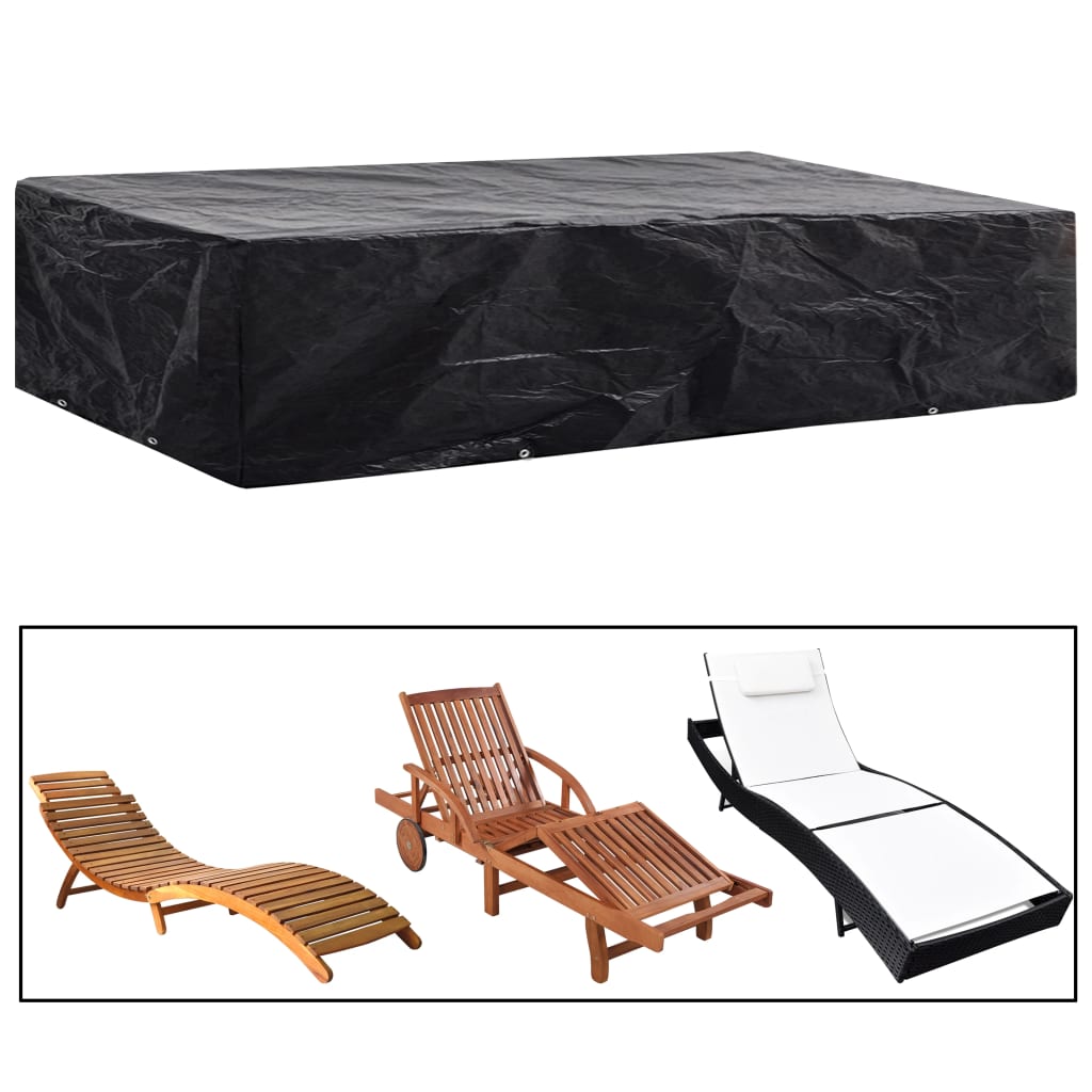 Ligbeddenhoes met 8 oogjes 218x77x55 cm Ligbeddenhoes met 8 oogjes 218x77x55 cm