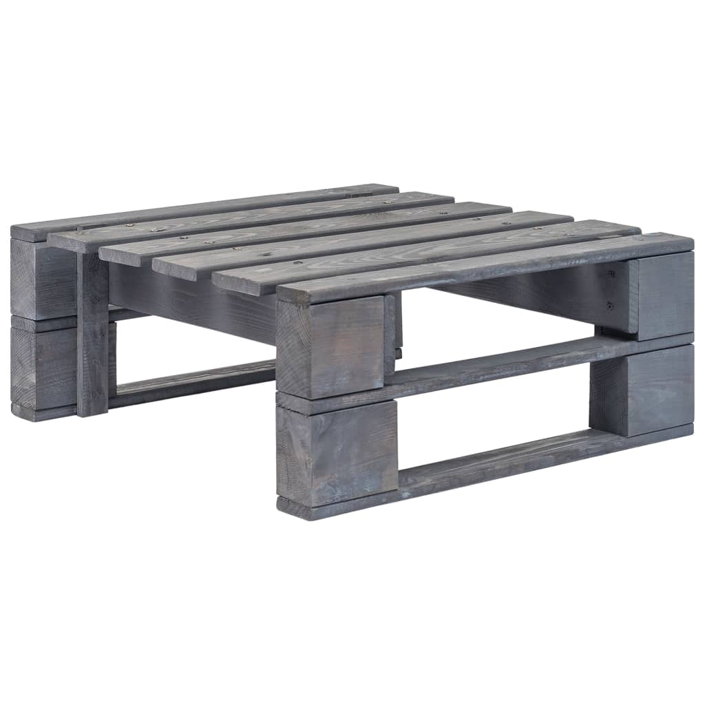Tuinpoef pallet FSC hout grijs Tuinpoef pallet FSC hout grijs