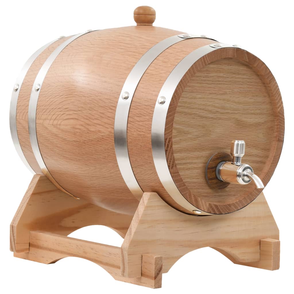 Wijnvat met kraantje 6 L massief eikenhout Wijnvat met kraantje 6 L massief eikenhout