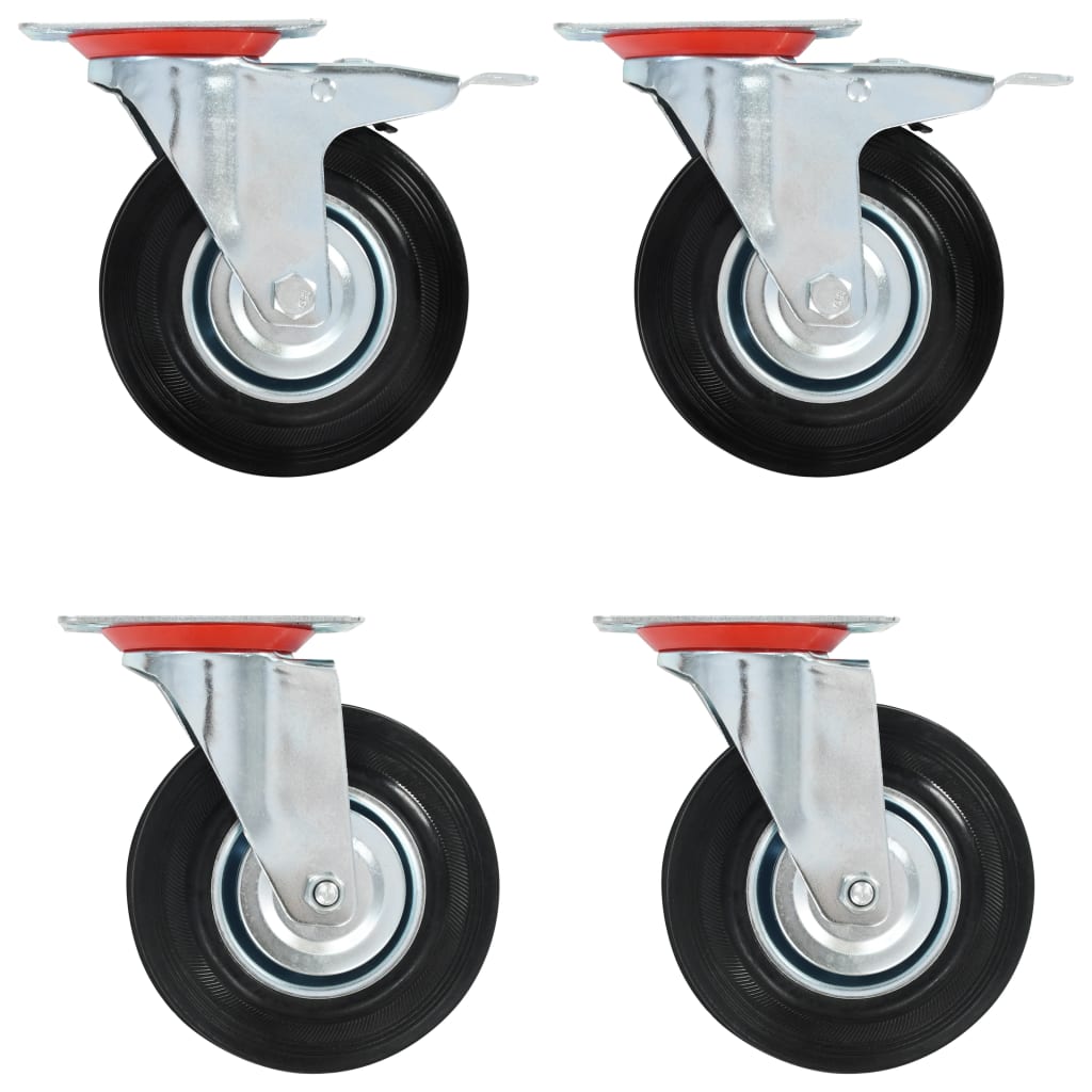 Zwenkwielen 4 st 125 mm Zwenkwielen 4 st 125 mm