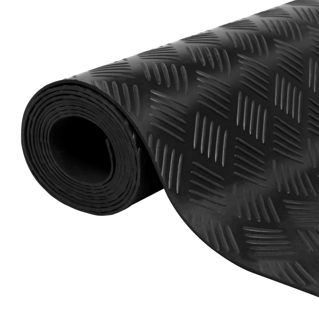 Vloermat anti-slip 3 mm 1,5x4 m rubber ruit Vloermat anti-slip 3 mm 1,5x4 m rubber ruit