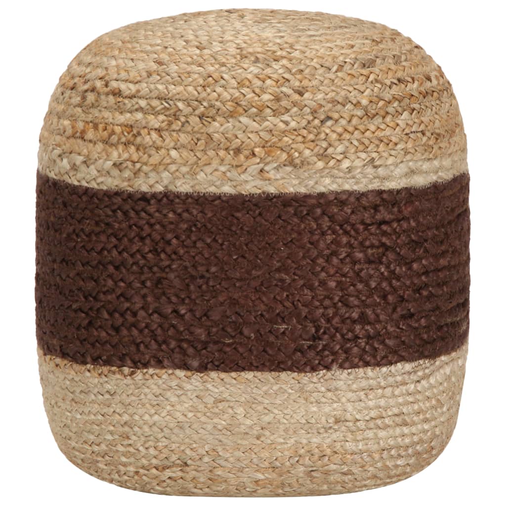 Poef handgemaakt 40x45 cm jute bruin Poef handgemaakt 40x45 cm jute bruin