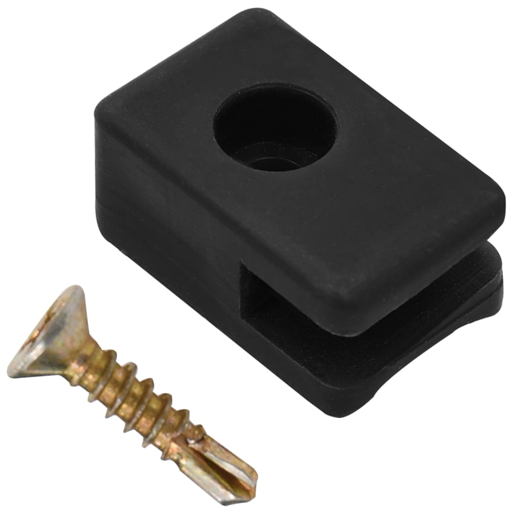 Spandraadhouder met schroef 100 sets antraciet Spandraadhouder met schroef 100 sets antraciet