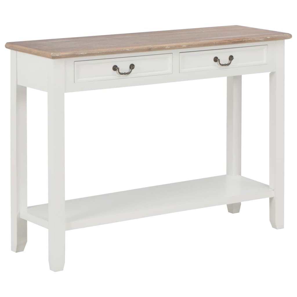 Wandtafel 110x35x80 cm hout wit Wandtafel 110x35x80 cm hout wit
