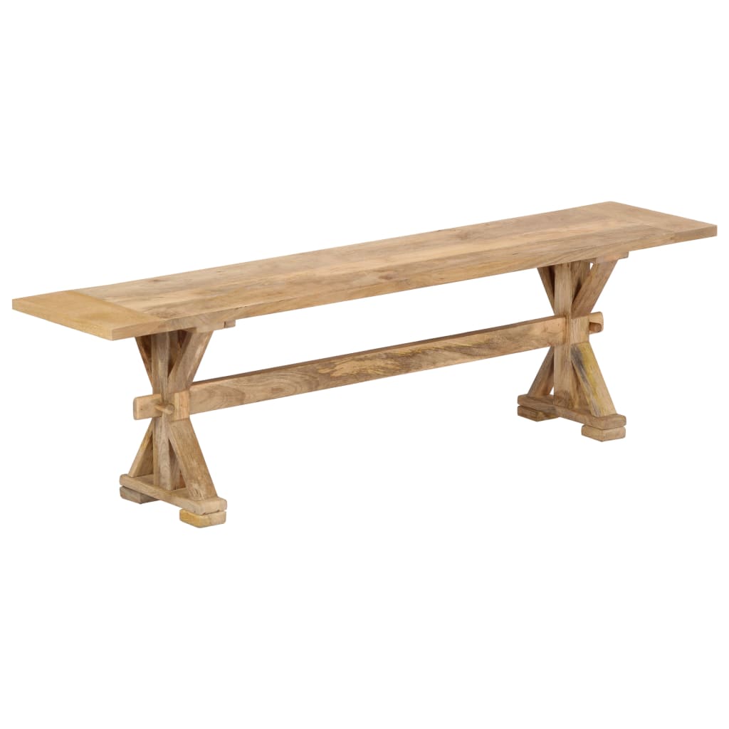 Halbank 160x35x45 cm massief mangohout Halbank 160x35x45 cm massief mangohout