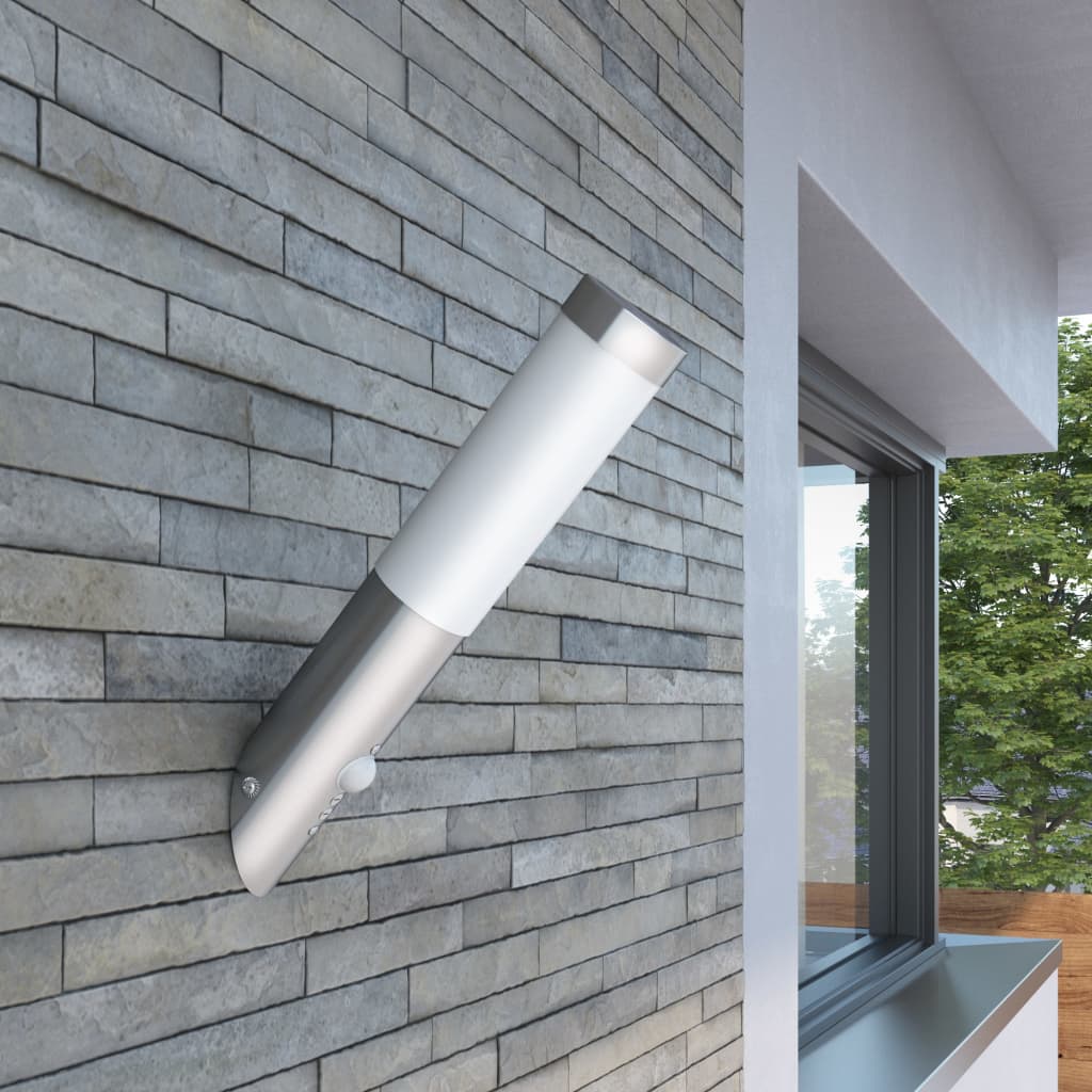 Buitenlamp RVS Enego met sensor Buitenlamp RVS Enego met sensor