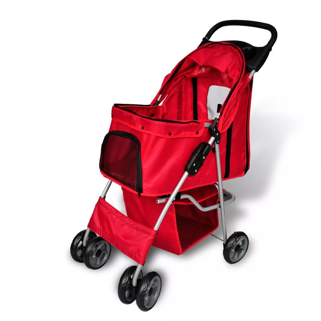 Wandelwagen voor hond rood Wandelwagen voor hond rood