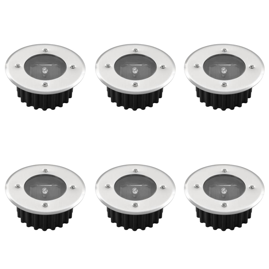 Solar ronde grondspot (6 stuks) Solar ronde grondspot (6 stuks)
