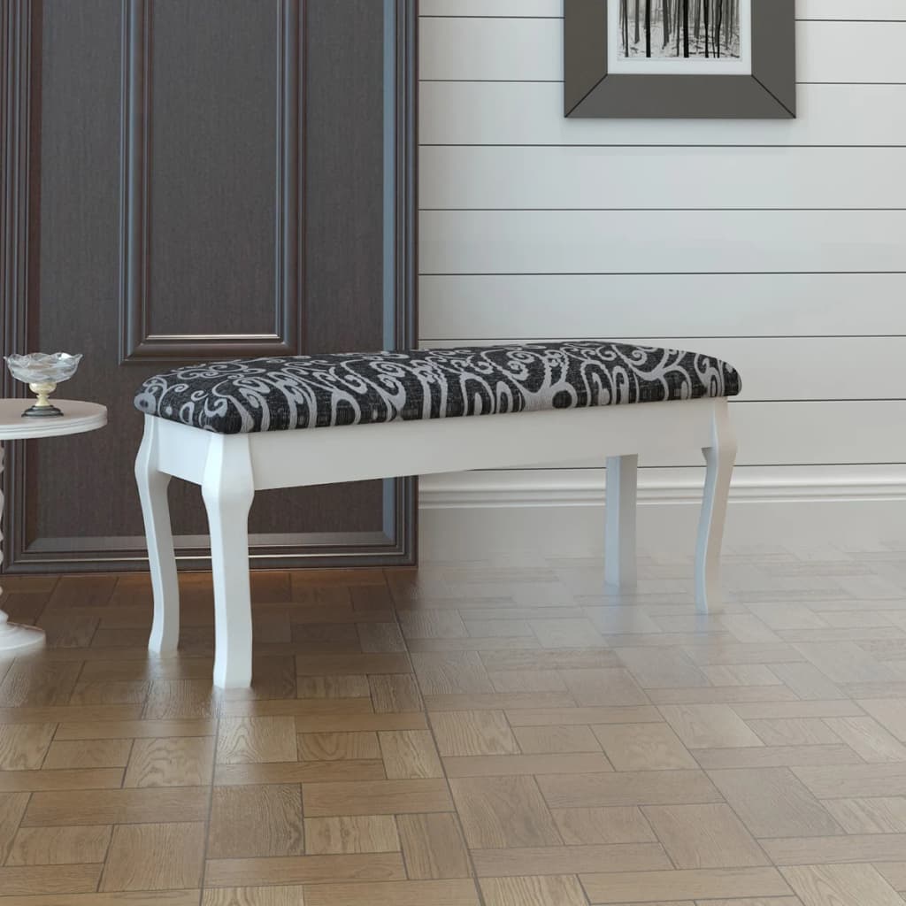 Kaptafel bankje zwart 110 cm Kaptafel bankje zwart 110 cm