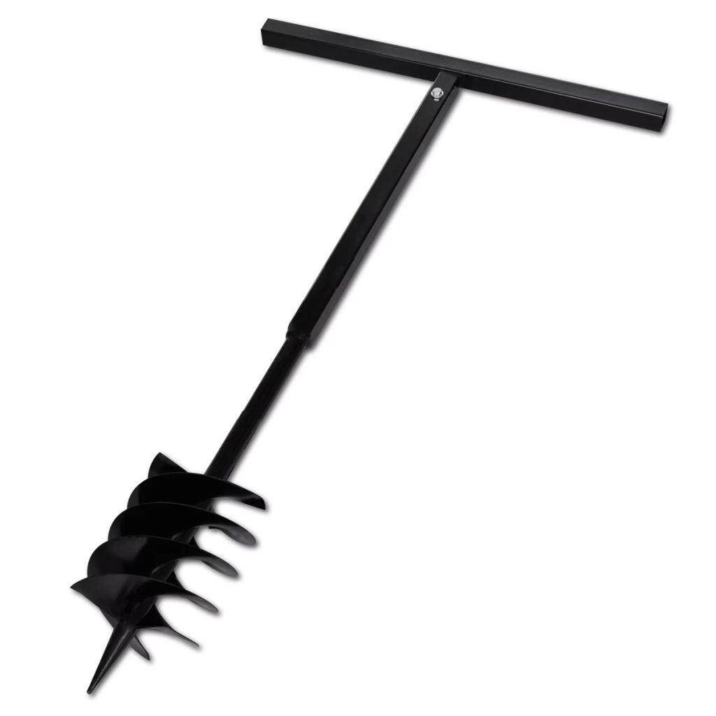 Grondboor met handvat en schroefkop 180 mm (zwart) Grondboor met handvat en schroefkop 180 mm (zwart)