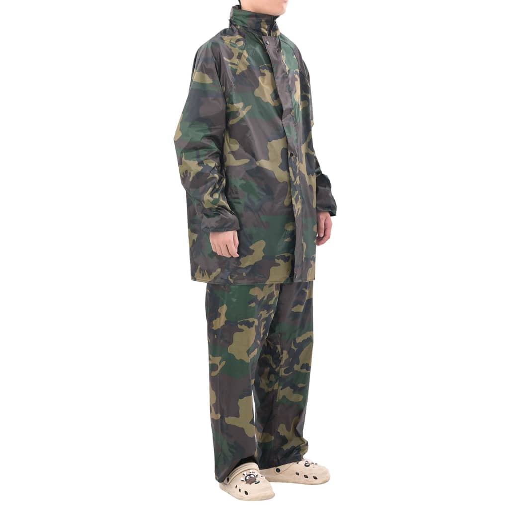 Regenpak 2-delig met capuchon (heren / camouflage / maat XL) Regenpak 2-delig met capuchon (heren / camouflage / maat XL)