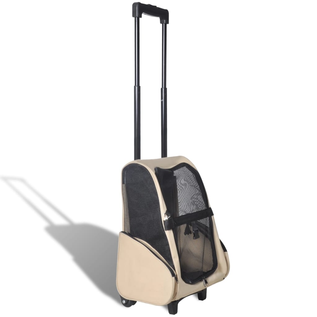 Huisdierentrolley inklapbaar beige Huisdierentrolley inklapbaar beige