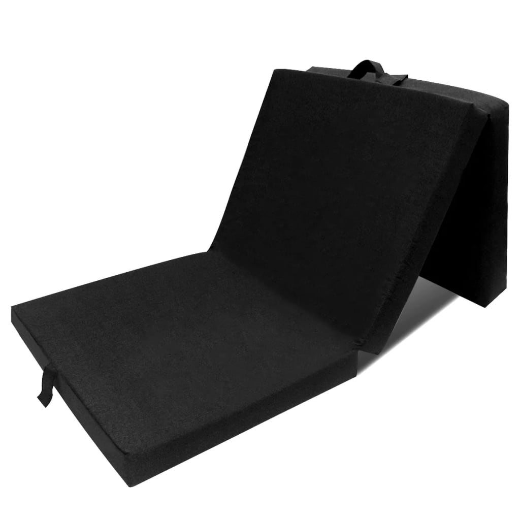 Schuimmatras opklapbaar zwart 190x70x9 cm Schuimmatras opklapbaar zwart 190x70x9 cm