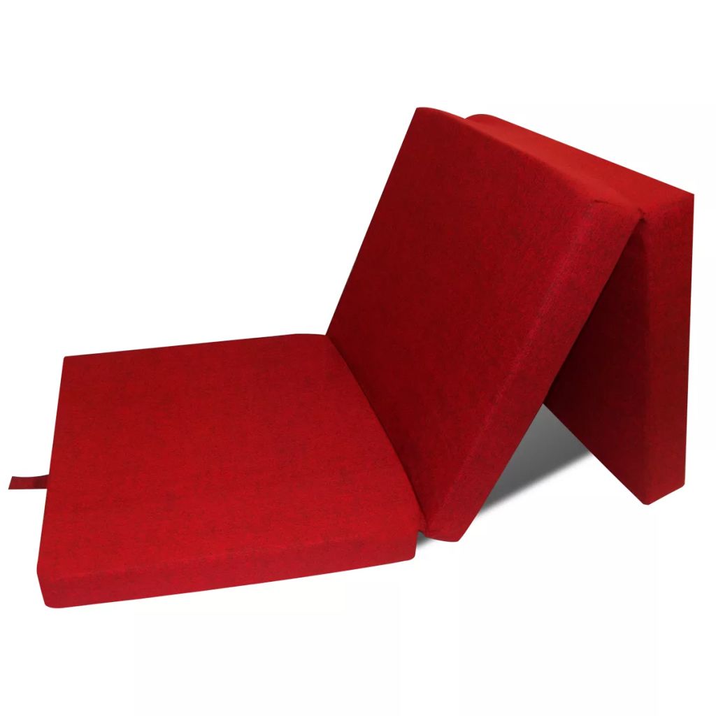 Schuimmatras opklapbaar rood 190x70x9 cm Schuimmatras opklapbaar rood 190x70x9 cm