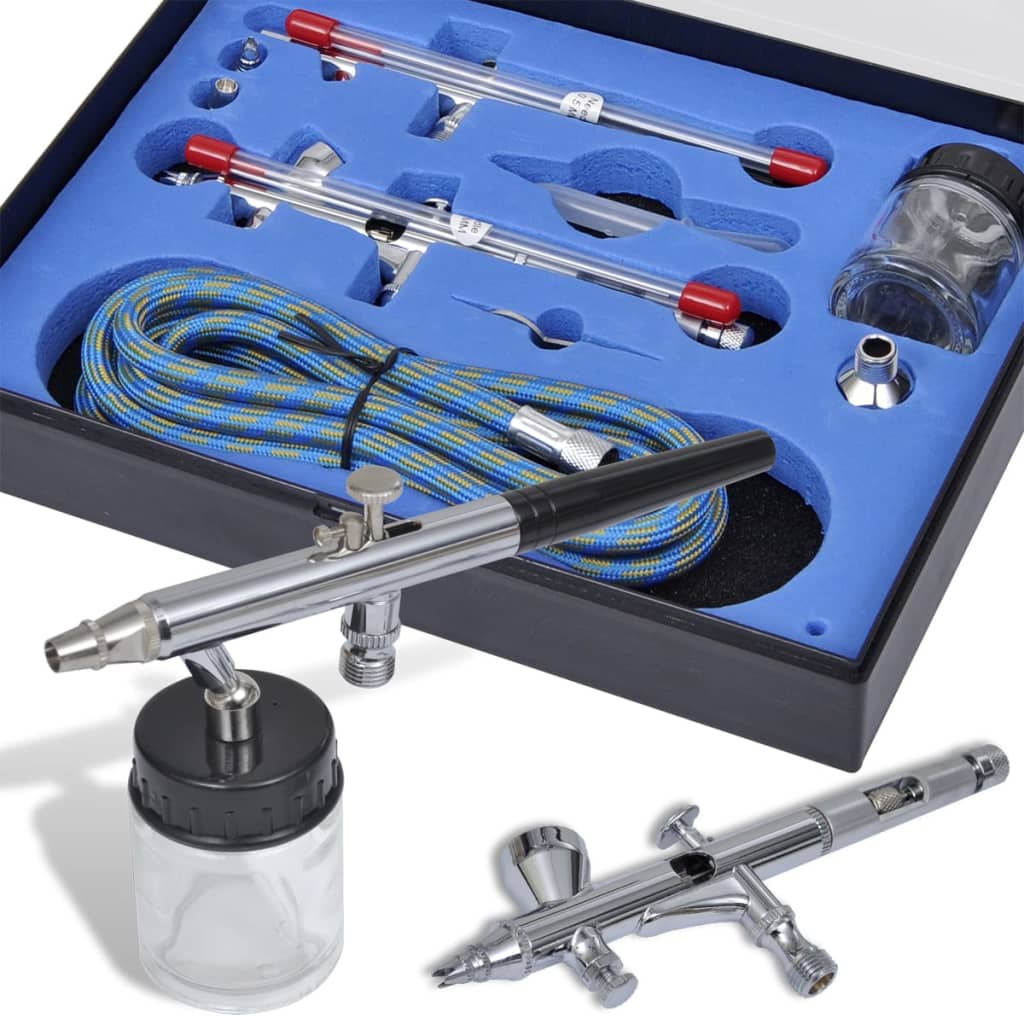 Airbrush set met 2 pistolen Airbrush set met 2 pistolen