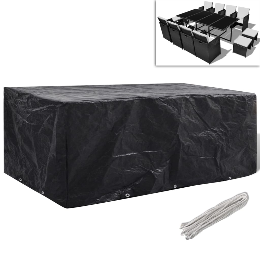 Tuinmeubelhoes voor 8-persoons poly rattan set 229x113 cm Tuinmeubelhoes voor 8-persoons poly rattan set 229x113 cm
