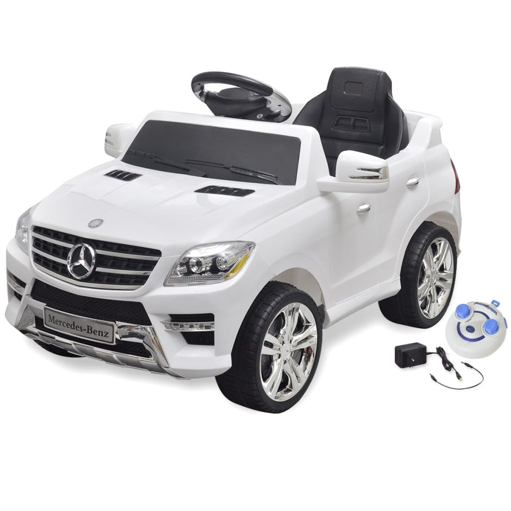 Speelauto Mercedes Benz ML350 wit 6 V met afstandsbediening Speelauto Mercedes Benz ML350 wit 6 V met afstandsbediening
