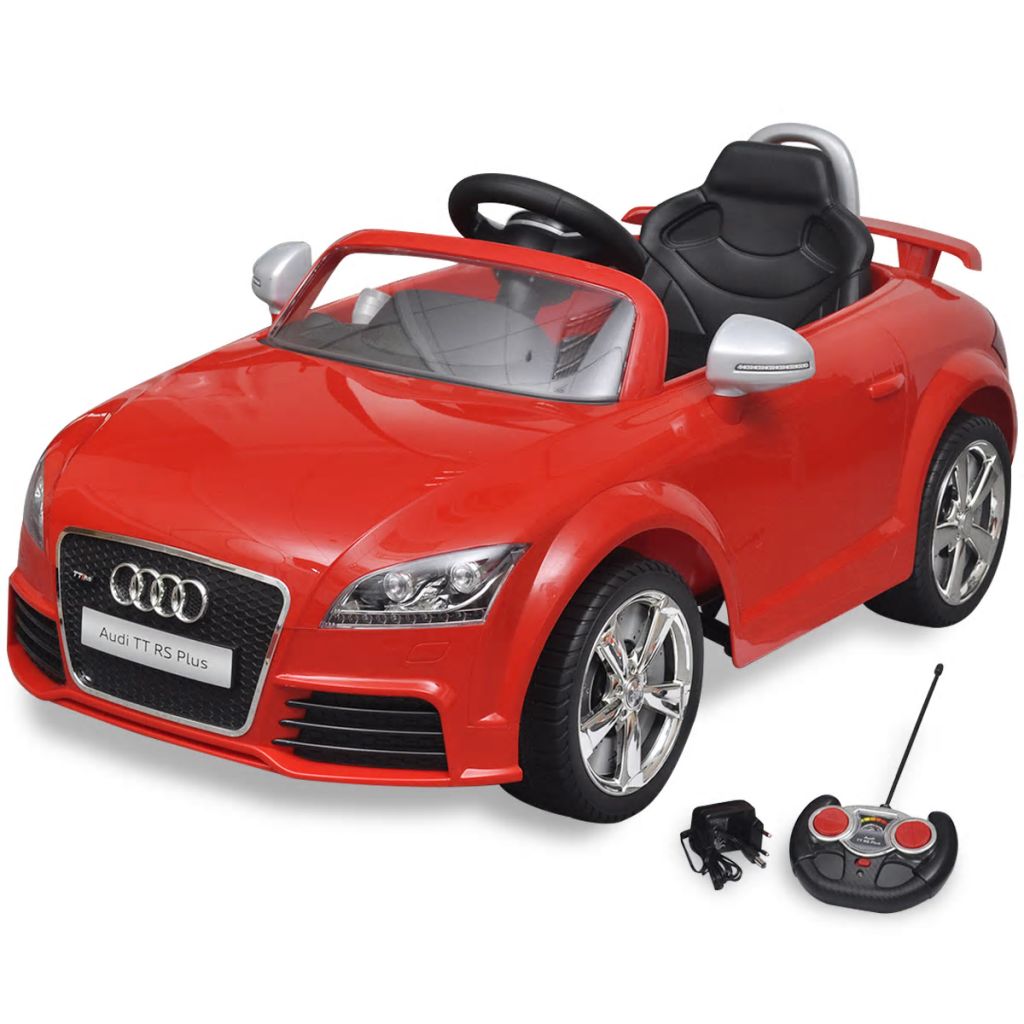 Elektrische auto Audi TT RS met afstandsbediening rood Elektrische auto Audi TT RS met afstandsbediening rood