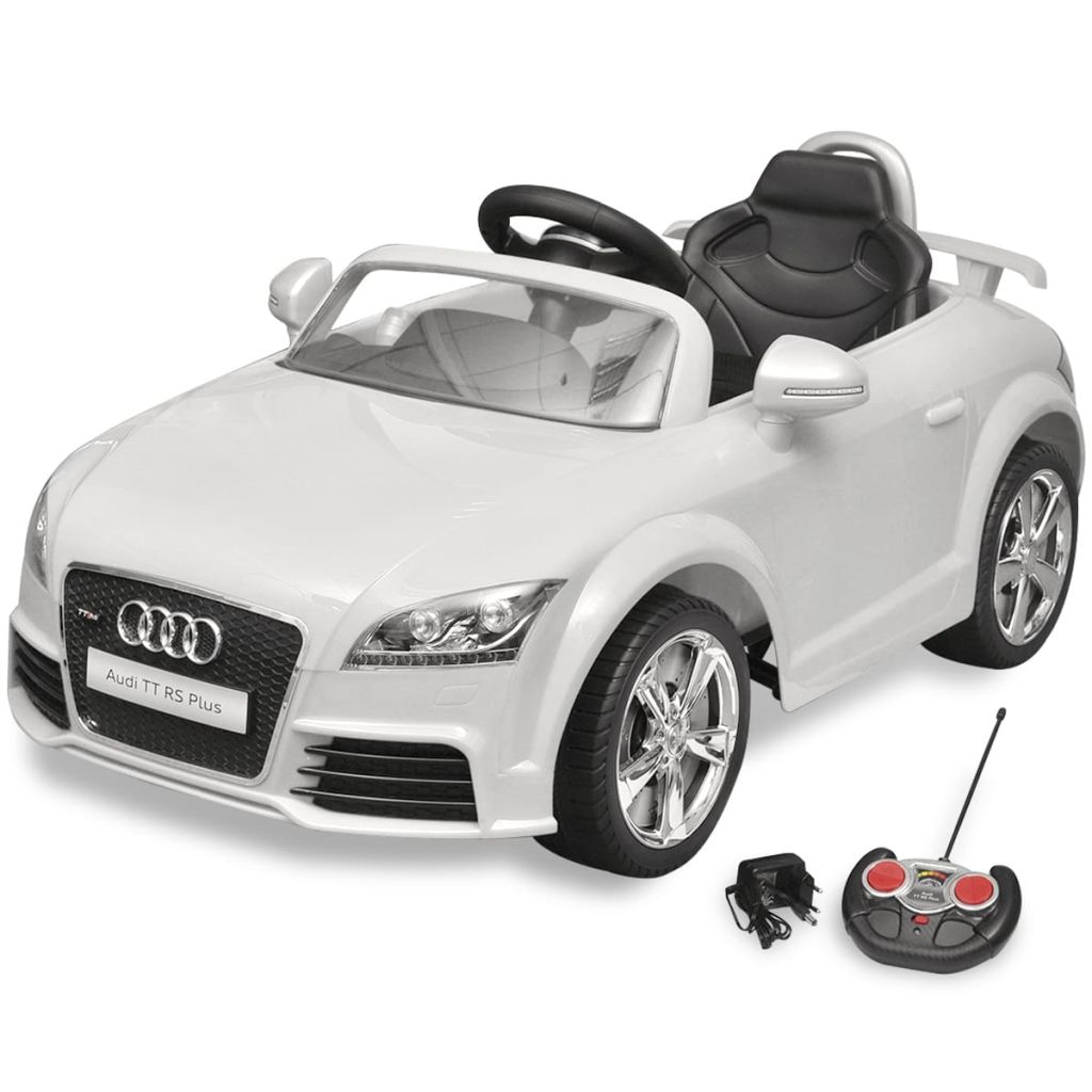 Elektrische auto Audi TT RS met afstandsbediening wit Elektrische auto Audi TT RS met afstandsbediening wit