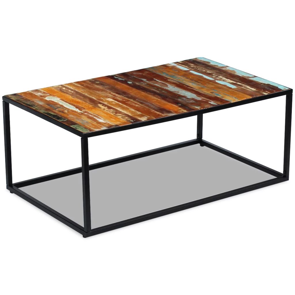 Salontafel massief gerecycled hout 100x60x40 cm Salontafel massief gerecycled hout 100x60x40 cm