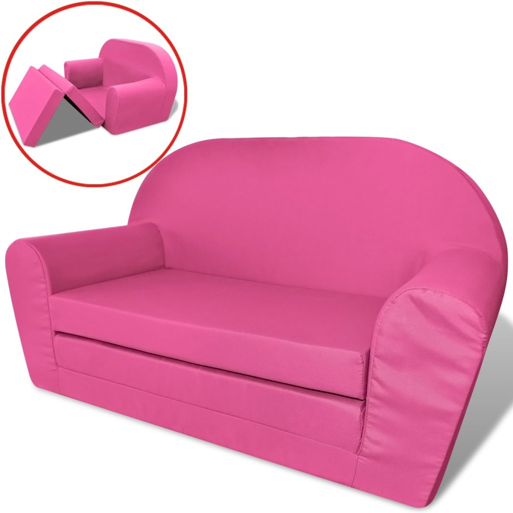Loungestoel voor kinderen uitklapbaar roze Loungestoel voor kinderen uitklapbaar roze