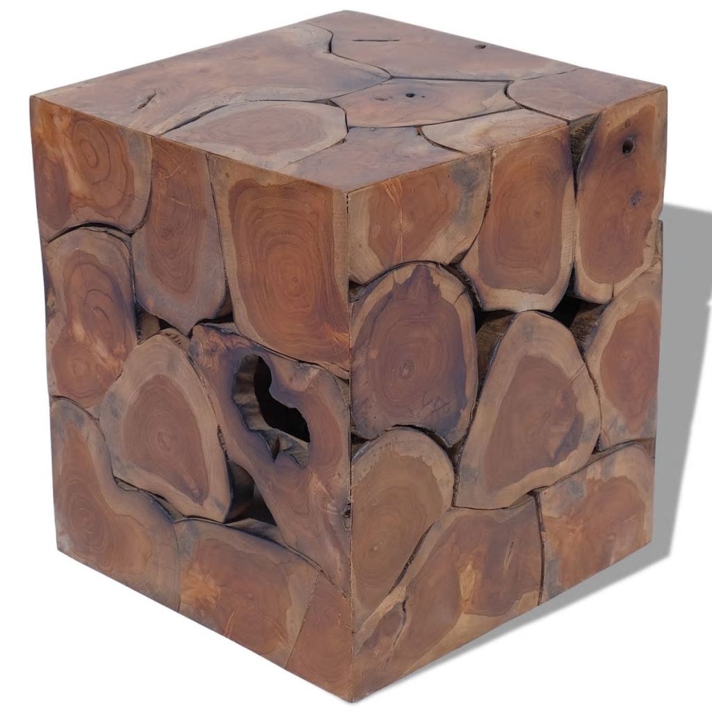 Kruk massief teakhout 40x40x45 cm Kruk massief teakhout 40x40x45 cm