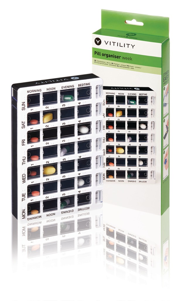 Vitility VIT-70610350 Pillendoosje - Week Vitility VIT-70610350 Pillendoosje - Week