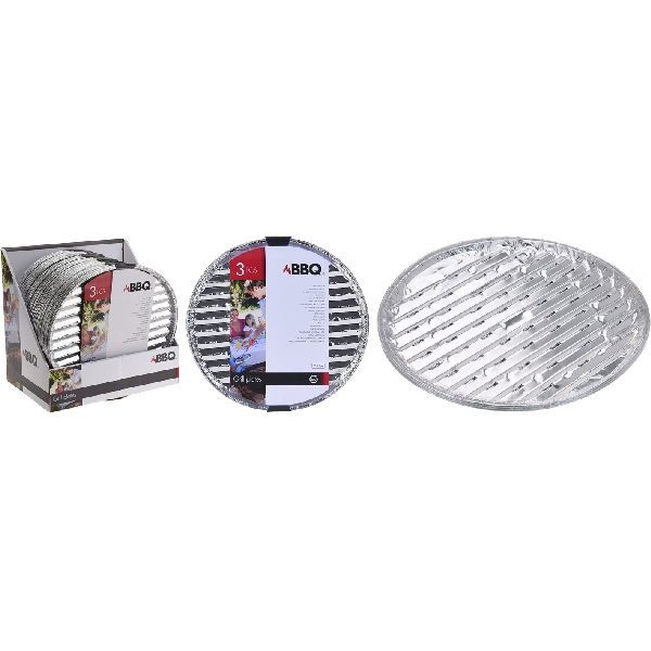 BBQ Barbecue Grillschalen Rond 3stuks BBQ Barbecue Grillschalen Rond 3stuks