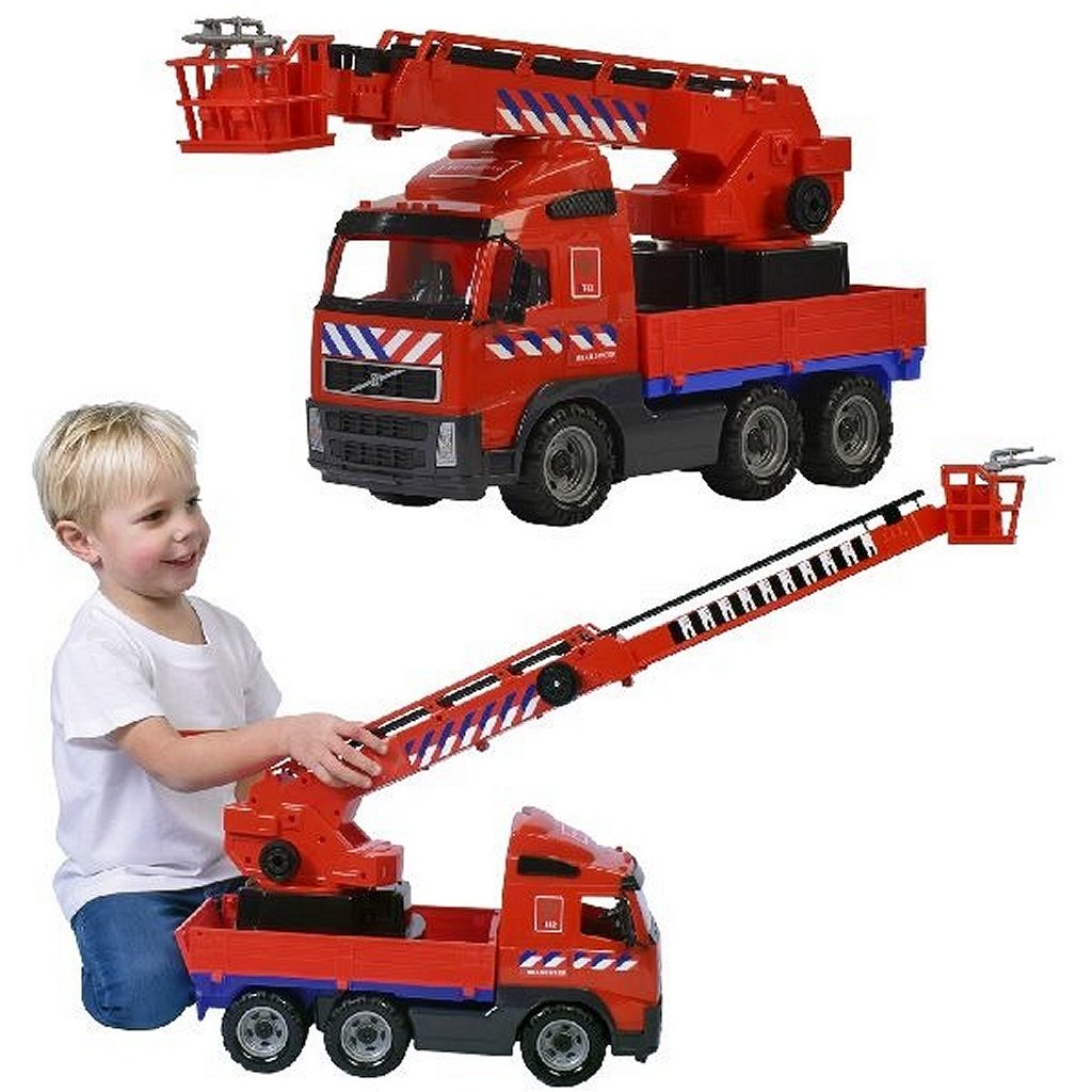 Volvo Brandweerauto met Uitschuifbare Ladder 58.5 cm Volvo Brandweerauto met Uitschuifbare Ladder 58.5 cm