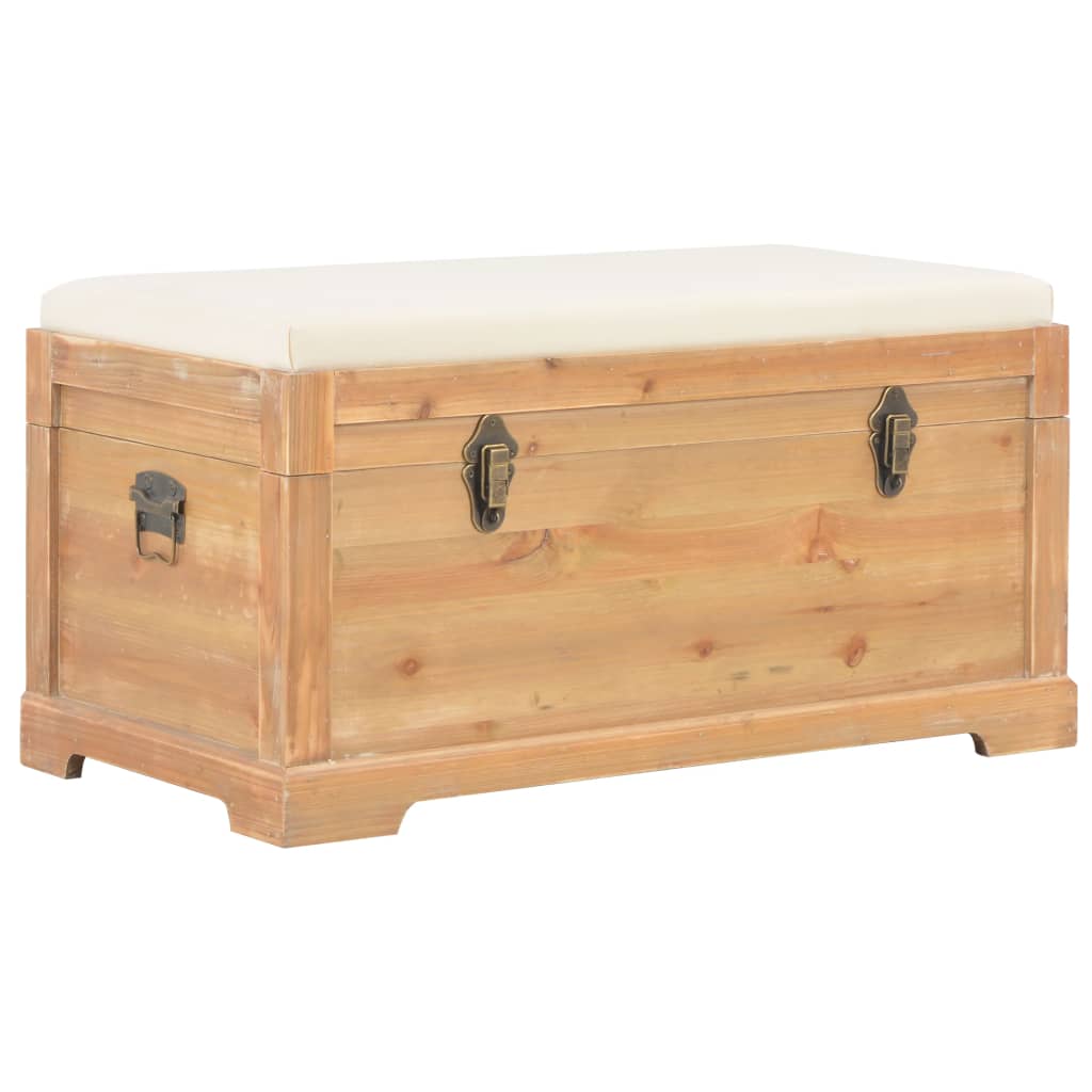 Opslagkist met kussen 80x40x40 cm MDF Opslagkist met kussen 80x40x40 cm MDF