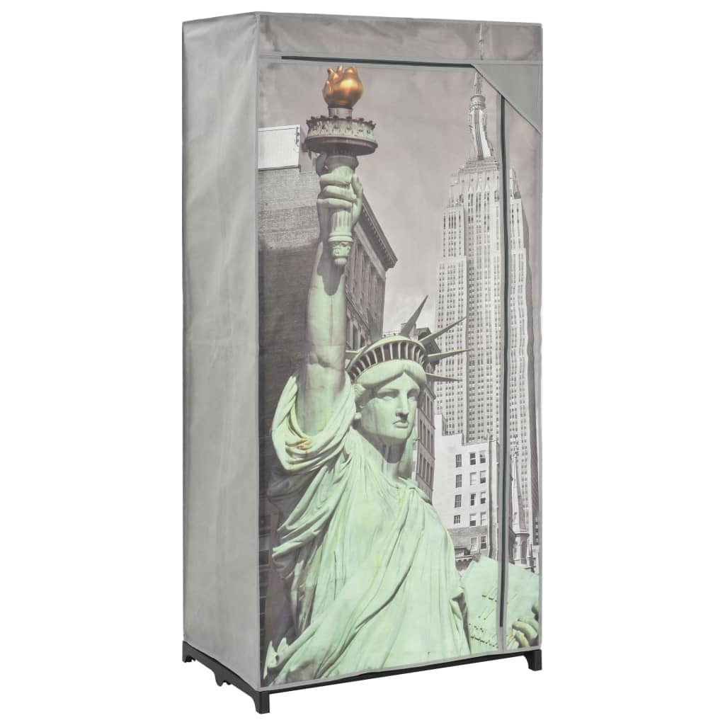 Kledingkast New York 75x45x160 cm stof Kledingkast New York 75x45x160 cm stof