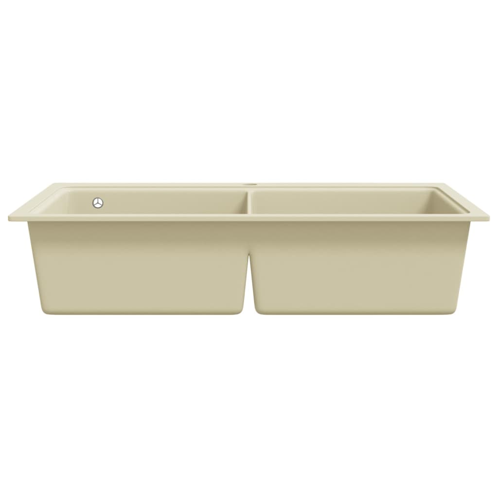 Gootsteen dubbele bakken graniet beige Gootsteen dubbele bakken graniet beige
