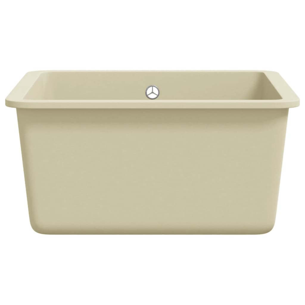Gootsteen enkele bak graniet beige Gootsteen enkele bak graniet beige
