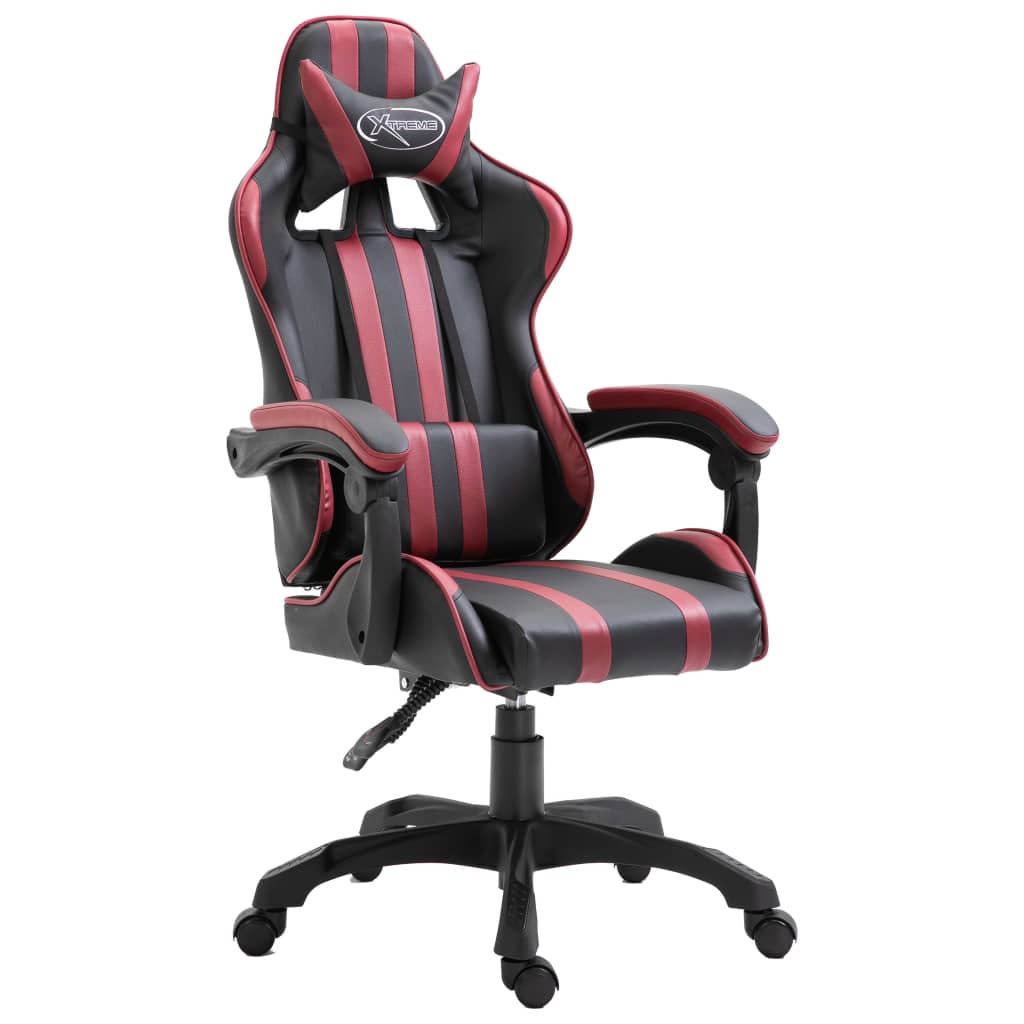 Gamingstoel kunstleer wijnrood Gamingstoel kunstleer wijnrood