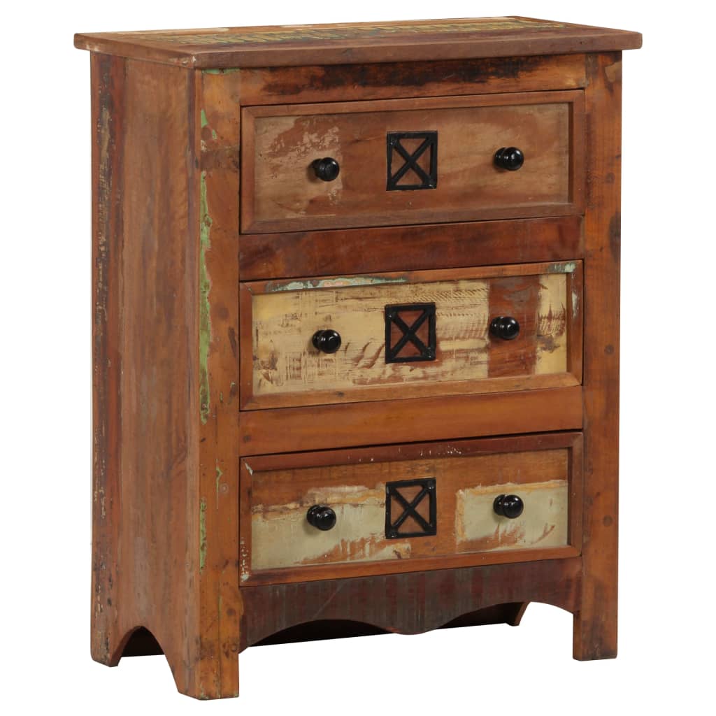 Ladekast 60x30x75 cm massief gerecycled hout Ladekast 60x30x75 cm massief gerecycled hout